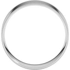 Milgrain Comfort-Fit Flat Band