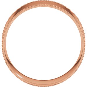 Milgrain Comfort-Fit Flat Band