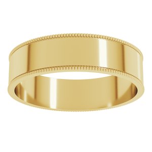Milgrain Comfort-Fit Flat Band