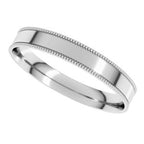 Milgrain Comfort-Fit Flat Band