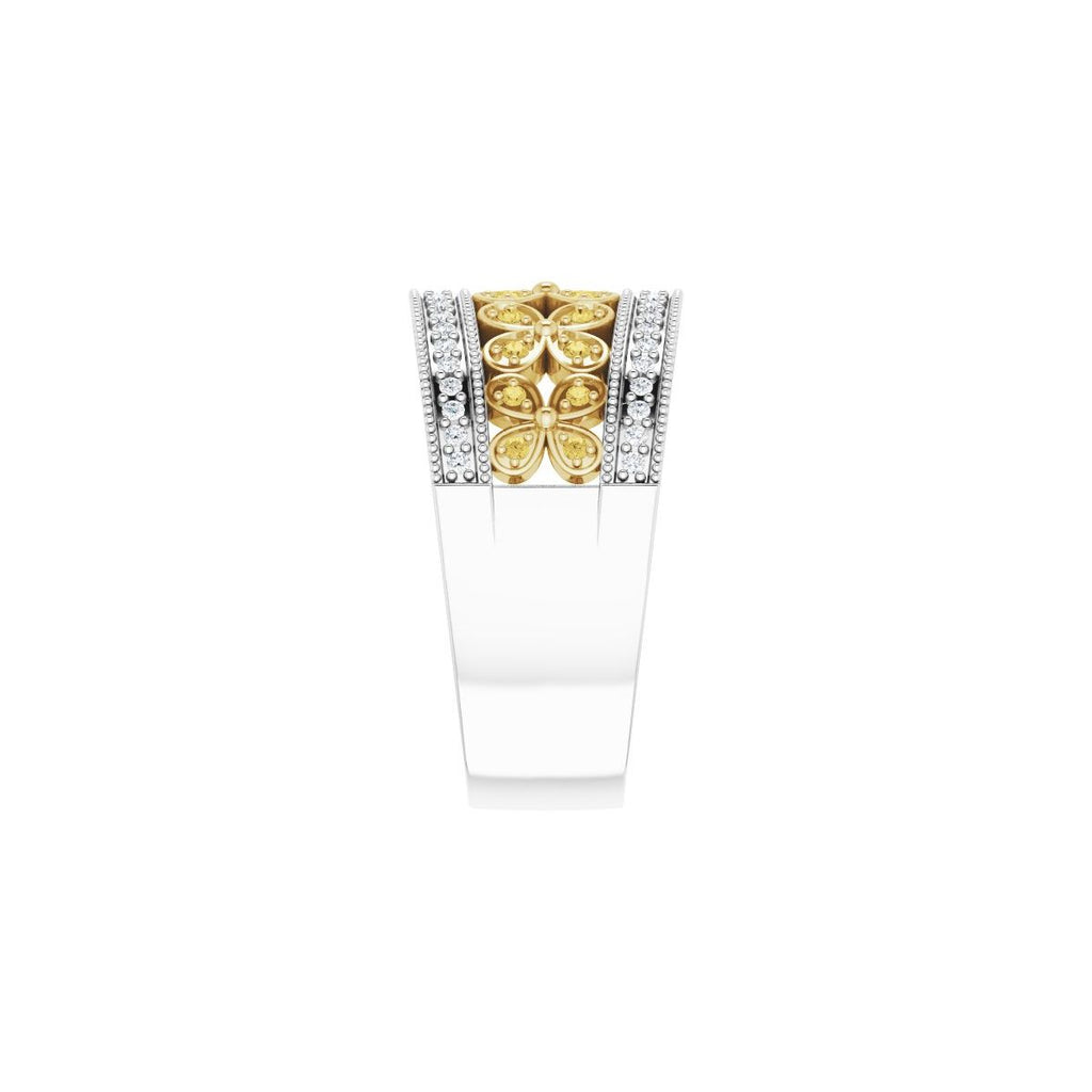Accented Floral Ring