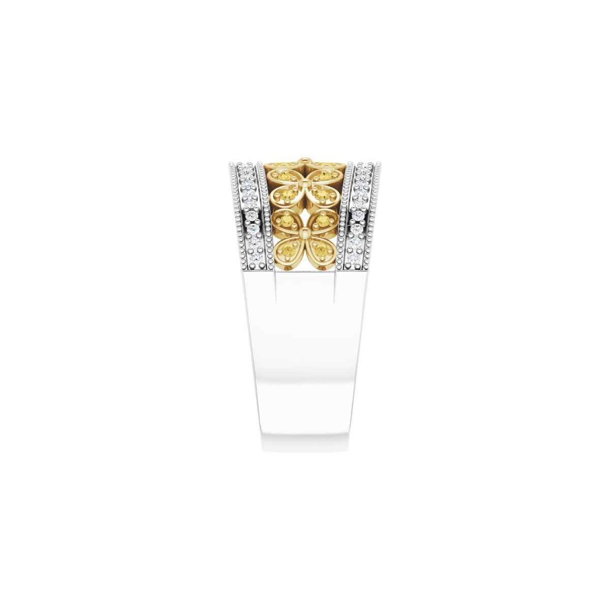 Accented Floral Ring