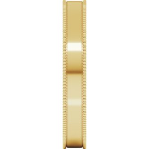 Milgrain Comfort-Fit Flat Band