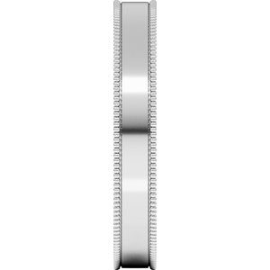 Milgrain Comfort-Fit Flat Band