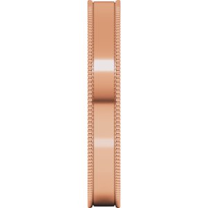 Milgrain Comfort-Fit Flat Band