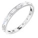 Channel-Set Baguette Eternity Band
