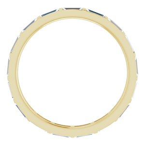 Channel-Set Baguette Eternity Band