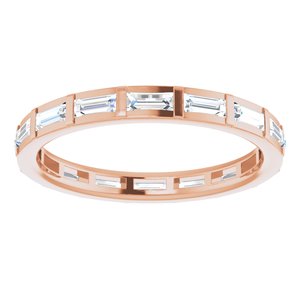 Channel-Set Baguette Eternity Band