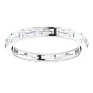 Channel-Set Baguette Eternity Band