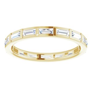 Channel-Set Baguette Eternity Band