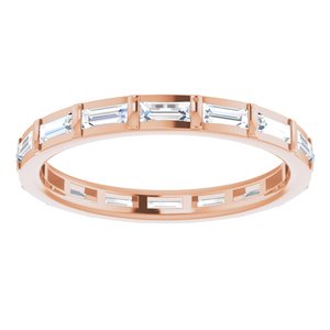 Channel-Set Baguette Eternity Band