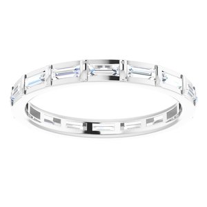 Channel-Set Baguette Eternity Band