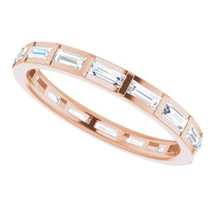 Channel-Set Baguette Eternity Band