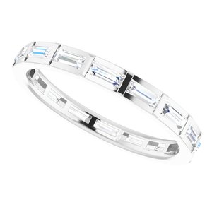 Channel-Set Baguette Eternity Band