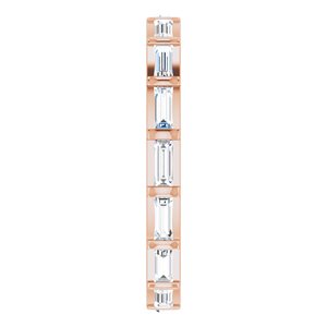 Channel-Set Baguette Eternity Band