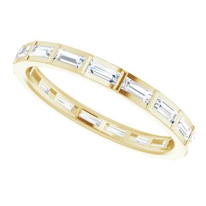 Channel-Set Baguette Eternity Band