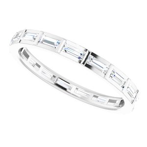 Channel-Set Baguette Eternity Band