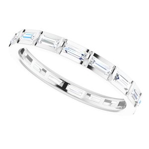 Channel-Set Baguette Eternity Band