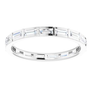 Channel-Set Baguette Eternity Band