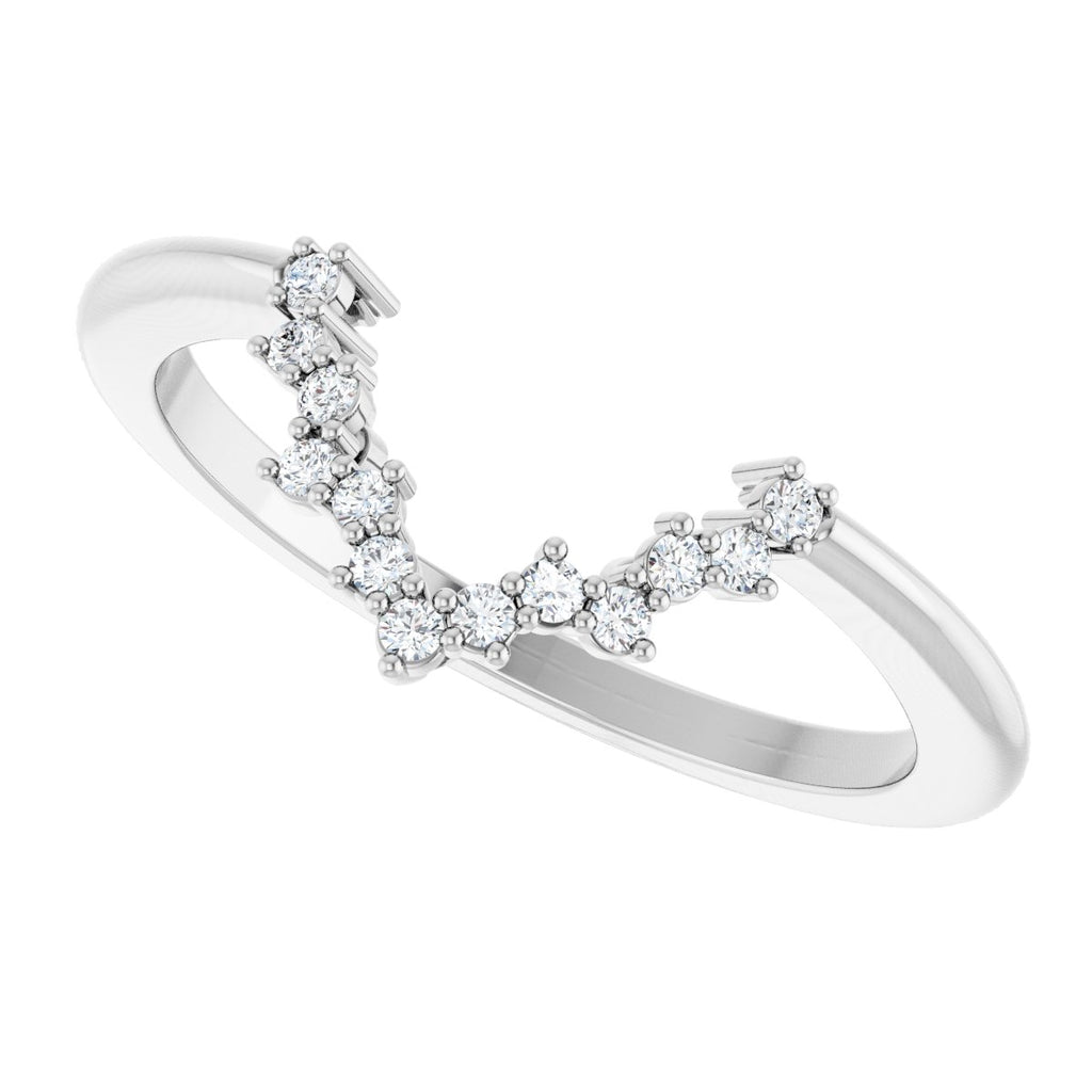 Claw-Prong Halo-Style Engagement Ring or Band