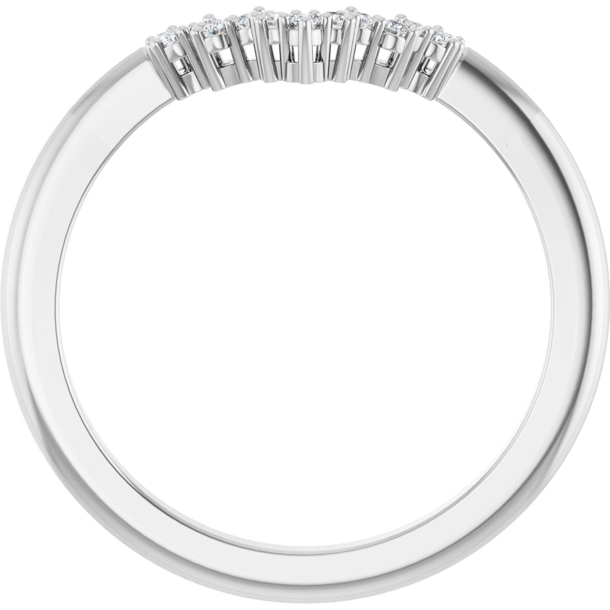 Claw-Prong Halo-Style Engagement Ring or Band