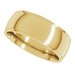 Stepped-Edge Comfort-Fit Half Round Band