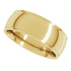 Stepped-Edge Comfort-Fit Half Round Band