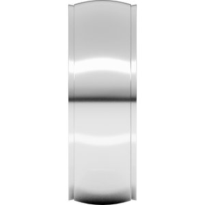 Stepped-Edge Comfort-Fit Half Round Band
