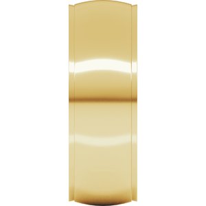 Stepped-Edge Comfort-Fit Half Round Band