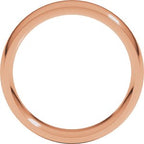 Stepped-Edge Comfort-Fit Half Round Band
