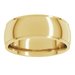 Stepped-Edge Comfort-Fit Half Round Band