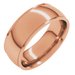 Stepped-Edge Comfort-Fit Half Round Band