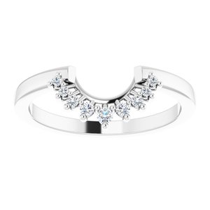 Halo-Style Floral Engagement Ring or Band