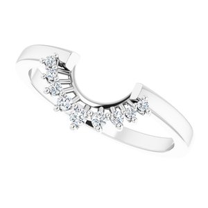 Halo-Style Floral Engagement Ring or Band