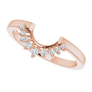 Halo-Style Floral Engagement Ring or Band