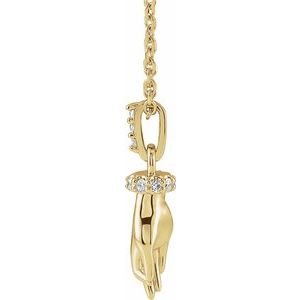 Hand of Buddha Necklace or Pendant