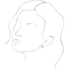 Geometric J-Hoop Earrings
