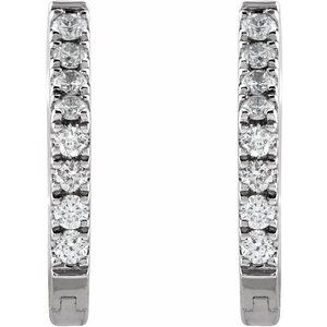 Geometric Huggie Earrings