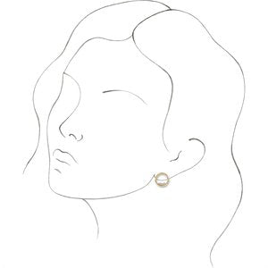 Accented Circle Earrings