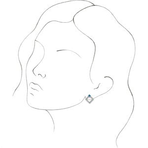 Accented Geometric Earrings