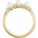 Three-Stone Pearl Ring