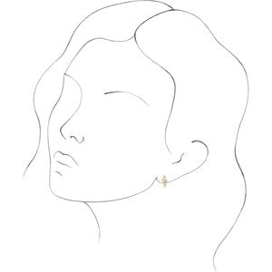 Accented Huggie Earrings