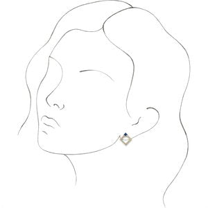Accented Geometric Earrings