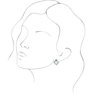 Accented Geometric Earrings