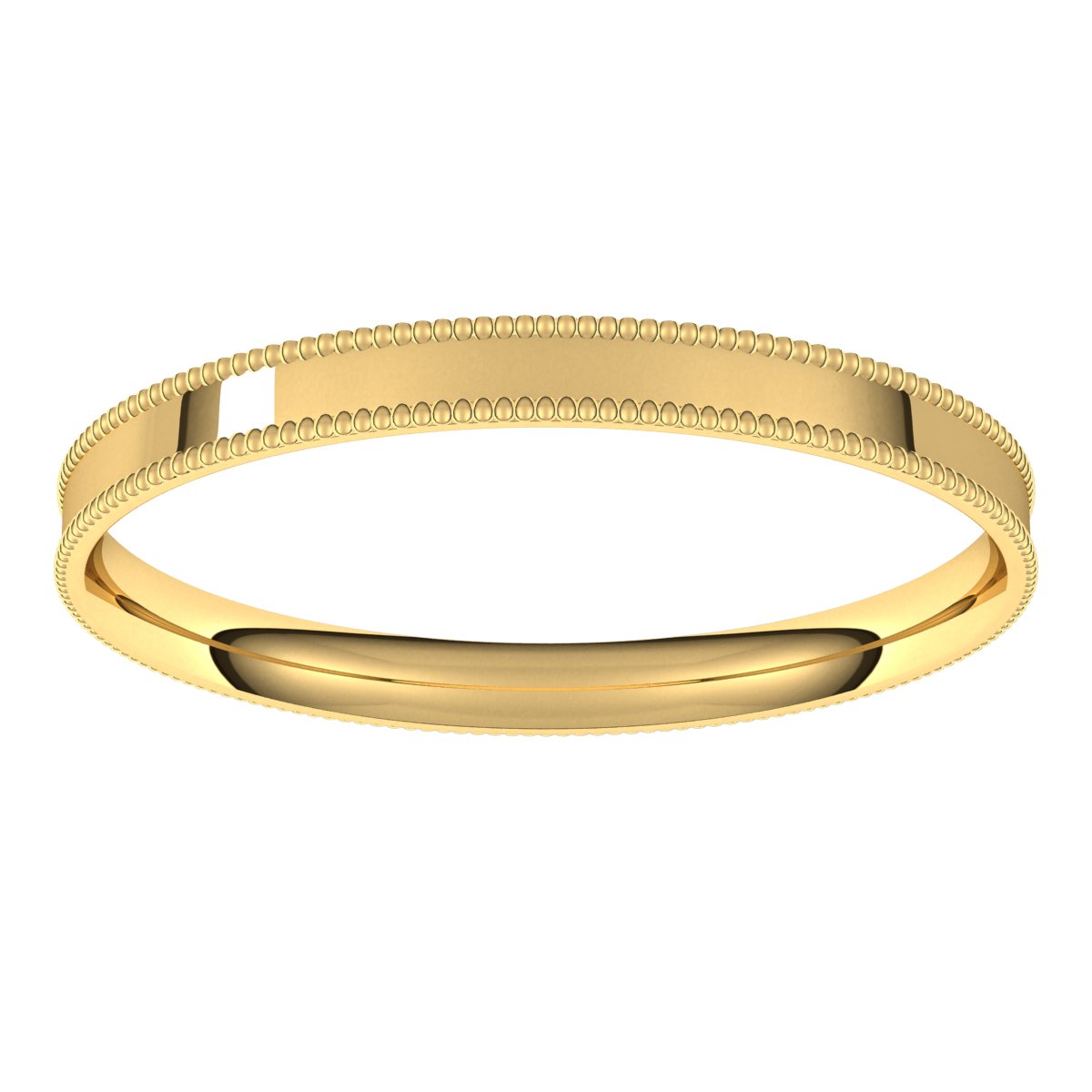 Milgrain Comfort-Fit Flat Band