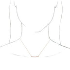 Curved Bar Necklace or Center
