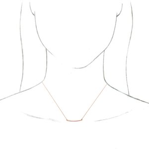 Curved Bar Necklace or Center