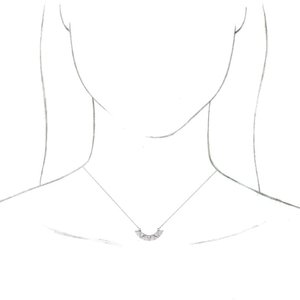 Curved Bar Necklace or Center