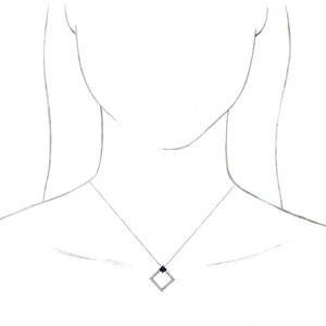 Accented Geometric Necklace or Pendant