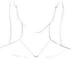 Bezel-Set "V" Necklace or Center